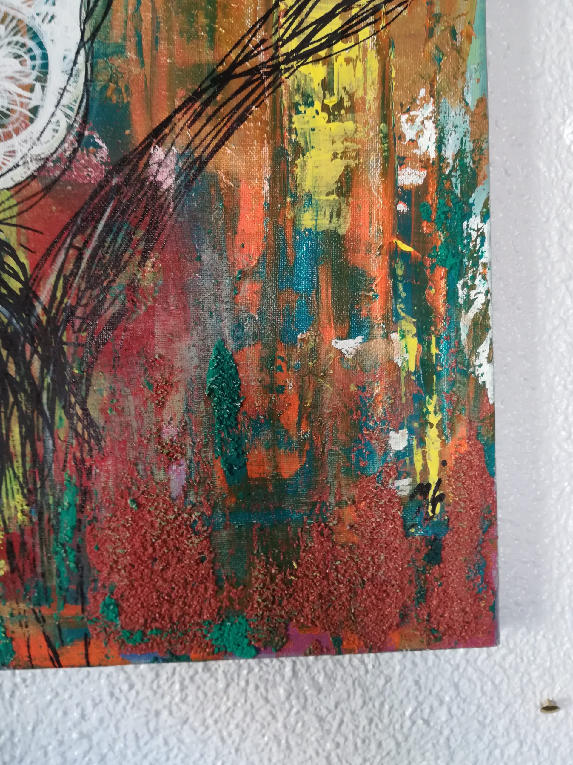 bell bird - Acrylic on Canvas, 60 x 40 cm - Imagen 4