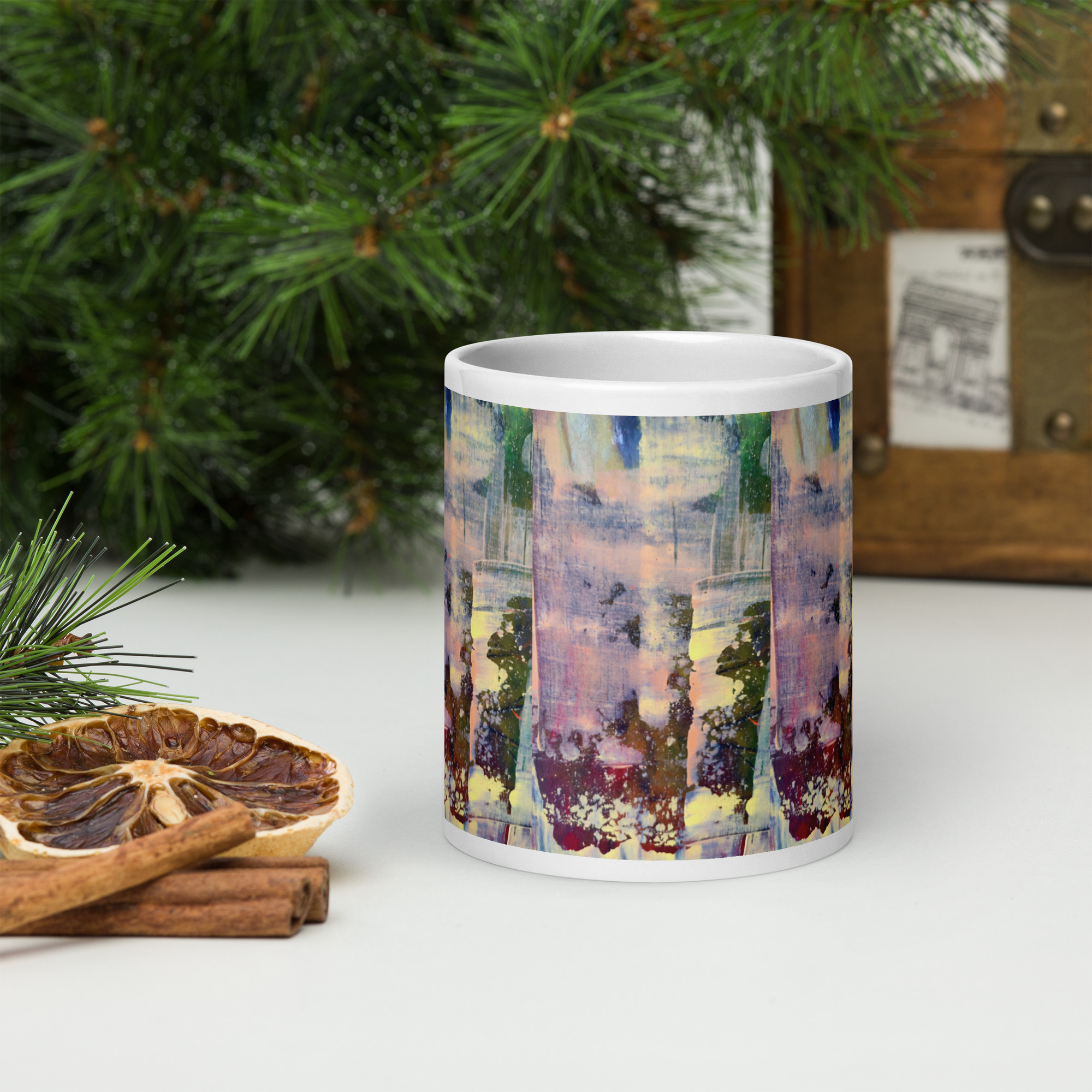 White glossy mug A - Imagen 3