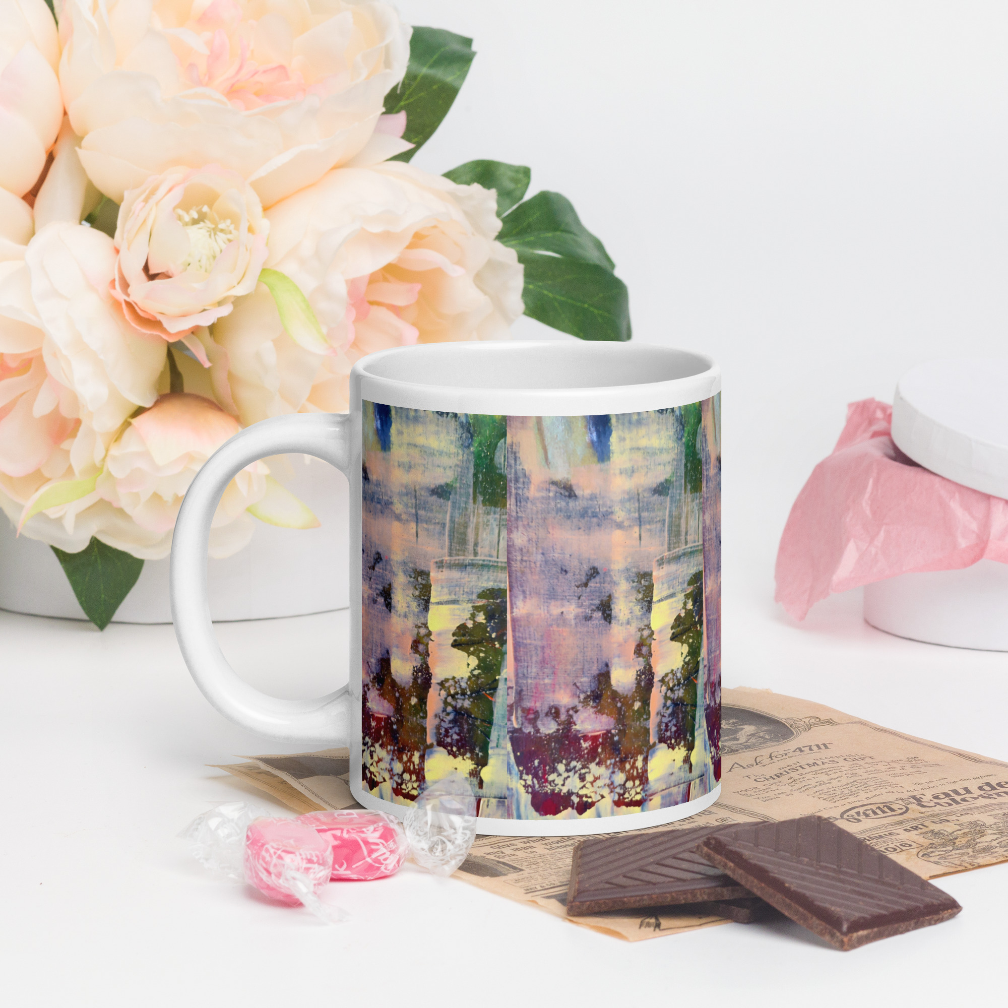 White glossy mug A - Imagen 5