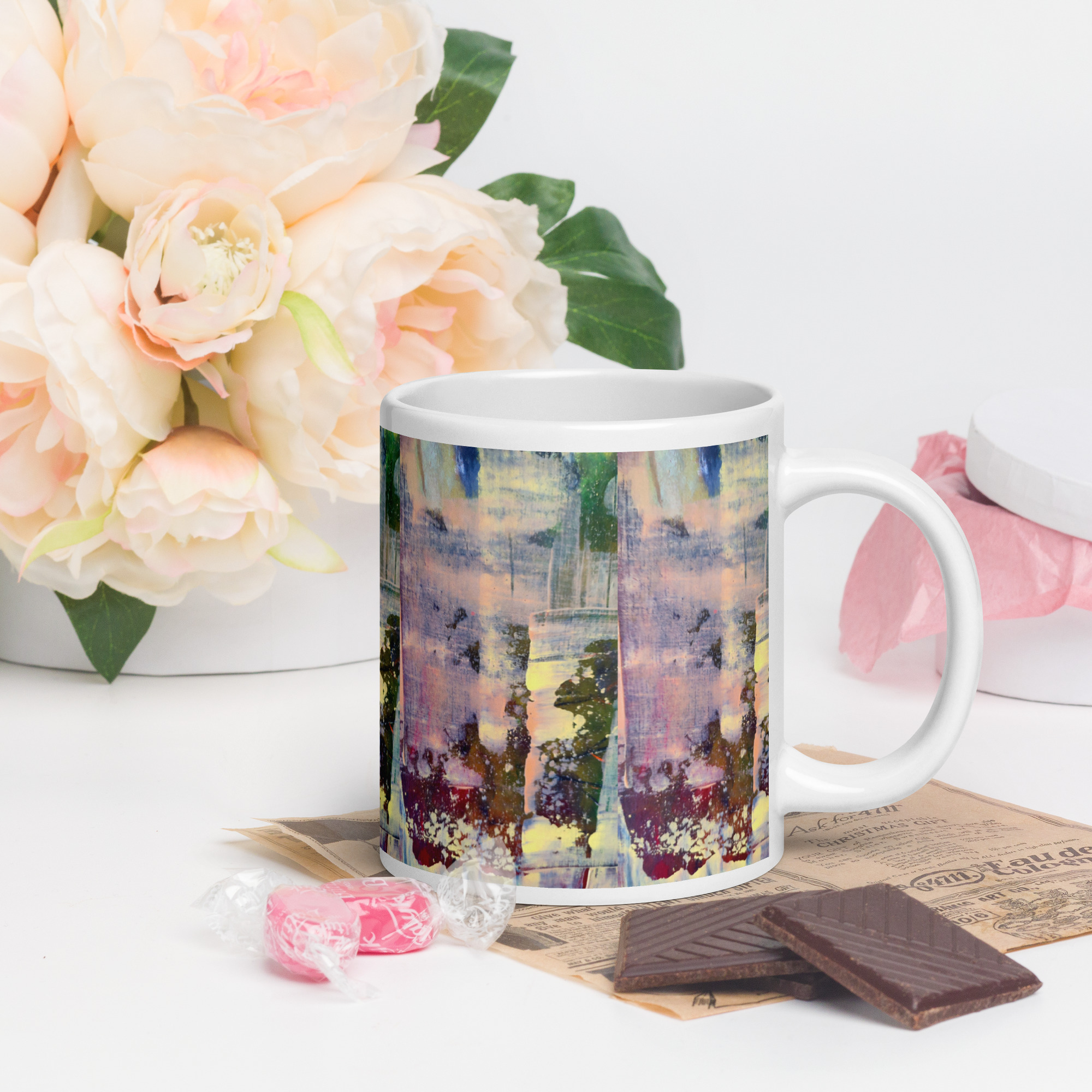 White glossy mug A - Imagen 6